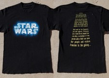 Star Wars Episode IV A New Hope Tee Shirt 1996 1990s DTG Reprint Size S-5XL