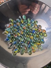 Vintage Lot Of Cats Eye Marbles 1 LB. A