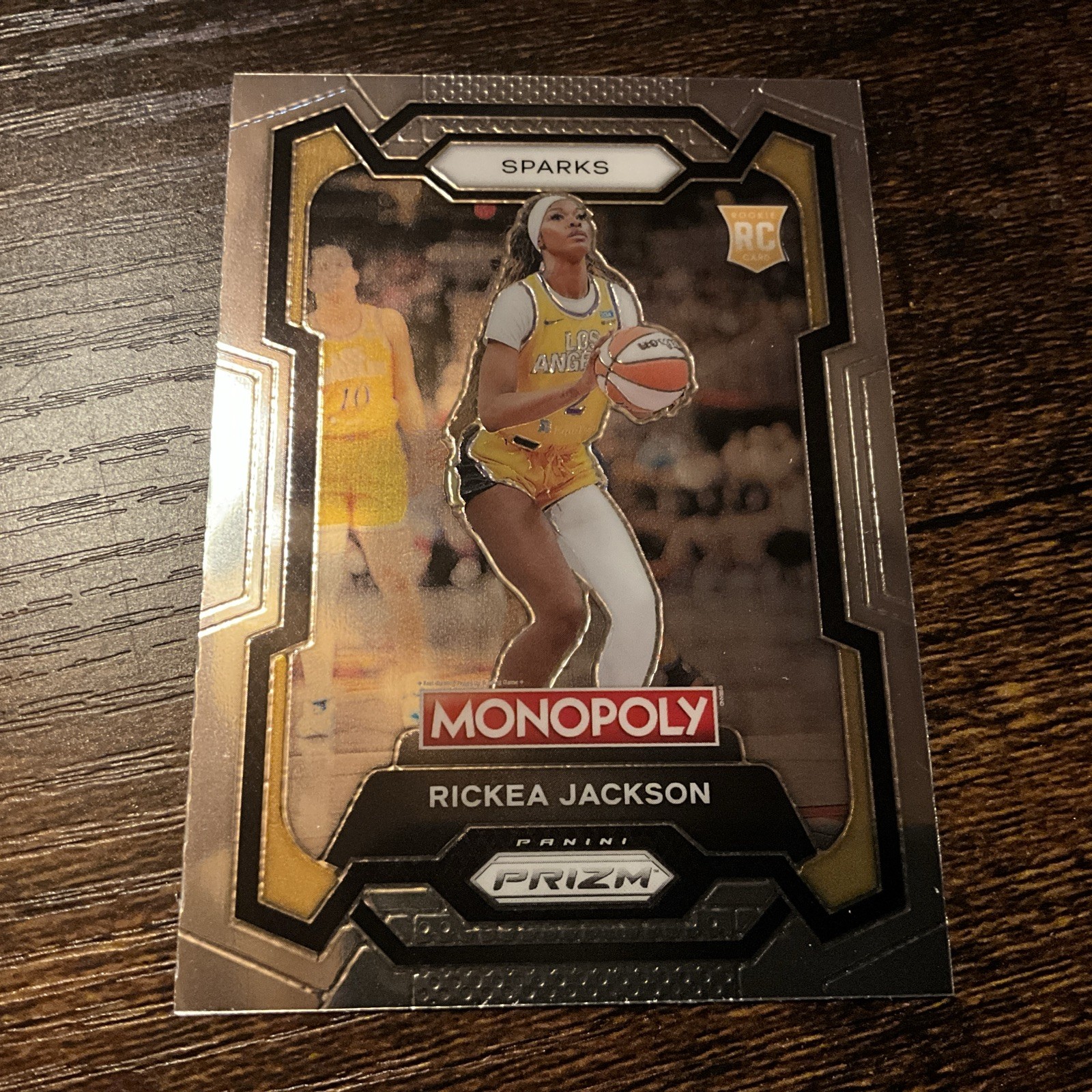 #90 2024 Panini Prizm Monopoly WNBA - Silver Prizm #63 Rickea Jackson (RC)