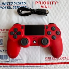 Brand New Sony PlayStation 4 PS4 Dualshock 4 Controller Red w/ Charge Cable