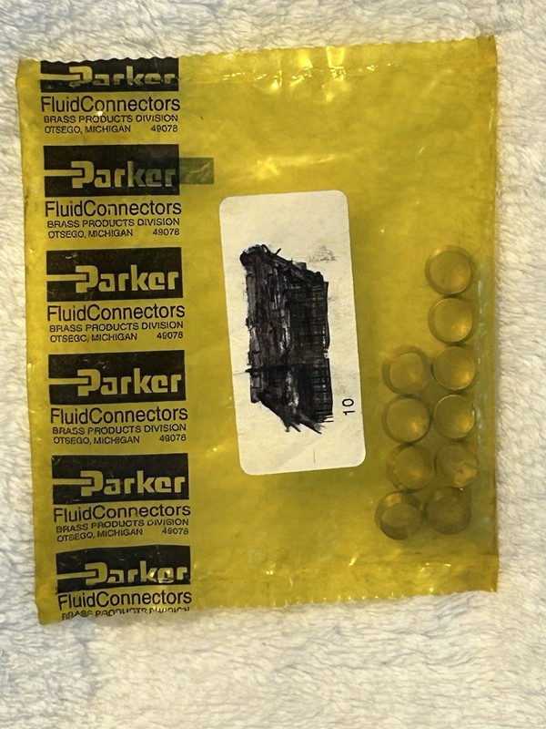 PARKER 3/8" Brass Compression Sleeve/Ferrule (QTY. 10)