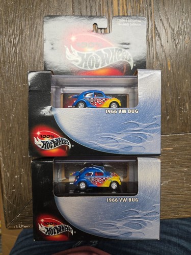 2 X HOT WHEELS 2000 BLACK BOX 1966 VW BUG REAL RIDERS No price Tags