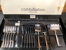 WMF CROMARGAN COMBINATION OLE PALSBY Fish Forks Knives Server 15 pc MCM Flatware