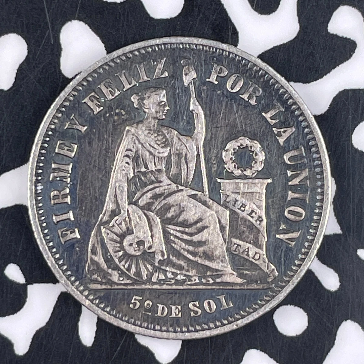 アンティーク　ペルー 1866年 １SOL 銀貨 1866 Year Peruvian Coins for sale | eBay