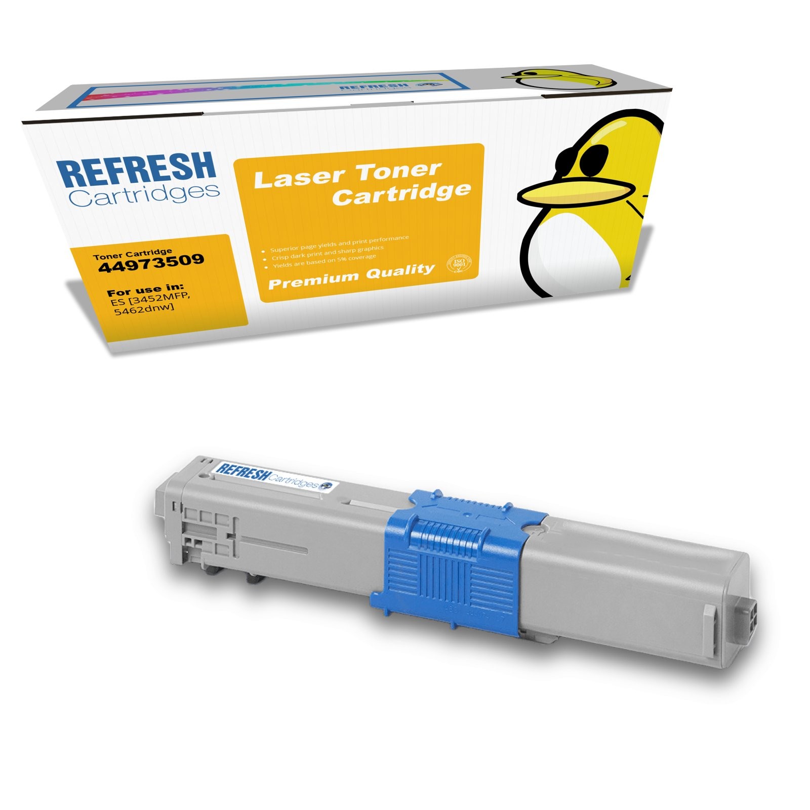 Refresh Cartridges Yellow 44973509 Toner Compatible With OKI Printers