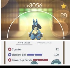 ????Lucario Level 50 Pok�mon Trade????Go , 2 Charge Moves, Pkmn Go