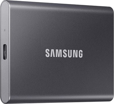 Samsung - T7 4TB External USB 3.2 Gen 2 Portable SSD MU-PC4T0T- Gray Excellent
