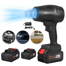 36000RPM Electric Cordless Leaf Blower Handheld Leaf Blower 2X Battery &Charger