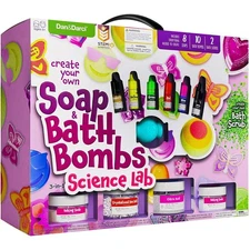 3-in-1 Spa Science Kit for Kids: Soap & Bath Bomb Making - 30 DIY Projects