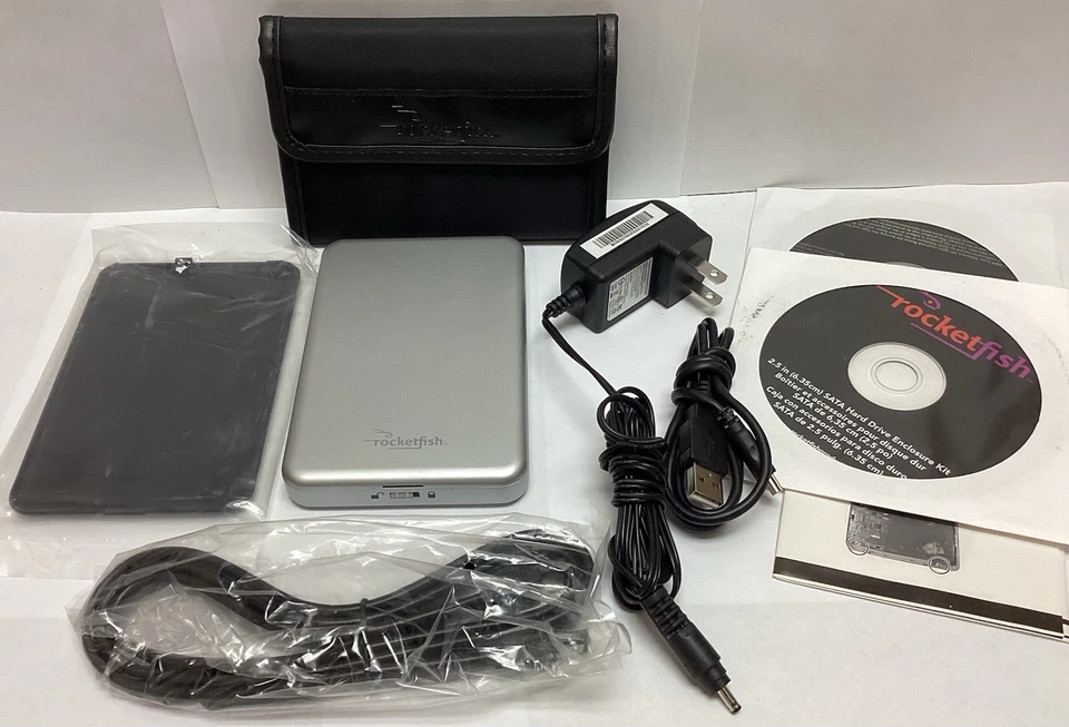 Rocketfish Portable Slim 2.5'' SATA Enclosure RF-AHD25 W/ Case & 180GB Drive - Image 3 of 3