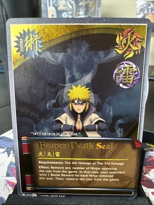 Reaper Death Seal J-979 - Super Rare - Foil Naruto CCG Minato