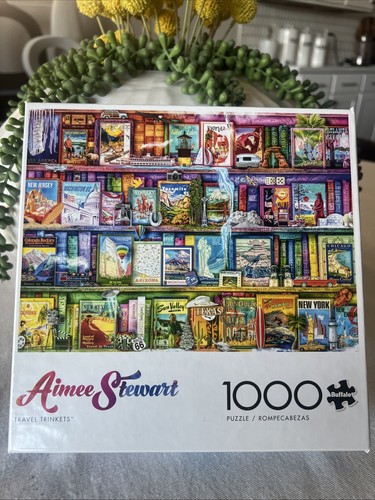 Aimee Stewart TRAVEL TRINKETS 1000 Piece Buffalo Games Jigsaw Puzzle Poster
