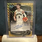 2025-26 Topps Bowman Chrome Braden Smith Gold Geometric Auto 3/50 Jersey Match