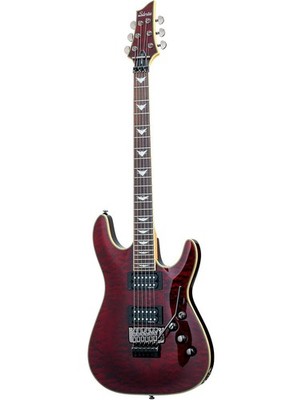 Schecter 2006 Guitar Research Omen Extreme-6 FR Electric Guitar, Black Cherry