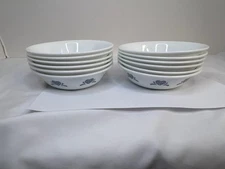 CorningWare Corelle Blue Hearts - Fruit Berry Dessert 5 1/2" Bowls