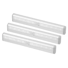 3pcs LED Stair Lights Motion Sensor, Battery Operated Lighting for Closet