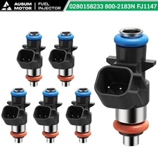 Set of 6 Fuel Injectors 0280158233 For Chrysler Dodge Ram Jeep 3.6L 5184085AC