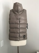 Nwt Skea Val Vest Taupe Winter Warm Duck Down Soft Pocket Vest Size 6