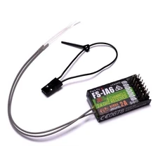 YoungRC Flysky FS-iA6 Receiver 2.4G 6CH Remote Control Receiver with Double A...