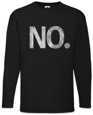 No. Langarm T-Shirt Outsider Fun Geek Nerd Social Interaction Introverts