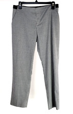 Uniqlo Black/White Check Woman's Size 12 Pockets 1/2 Elastic Waist Pants