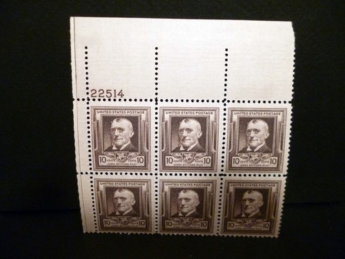 US Plate Block of 6 Sc# 868 Riey 1940 ( MNH ) Stamp 2917 - Picture 3 of 3