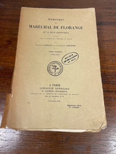 Buch Memoiren des Marschalls von Florange von Goubaux und Lemoisne Band 1 1913 (1-2) - Bild 1 von 6