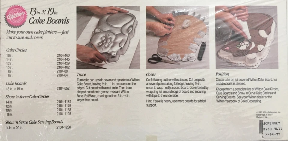 Wilton Cake Boards 13 x 19 Inches Rectangle Pk of 6 Part 2104-552 - Image 3 of 4