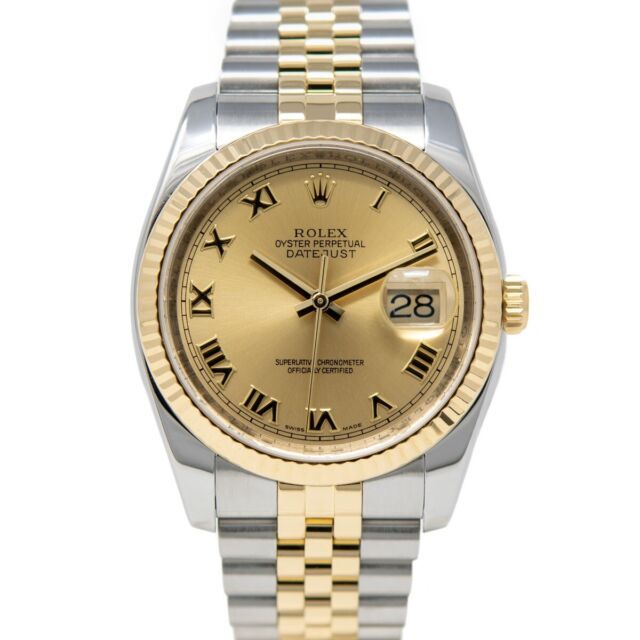 Rolex Datejust Champagne Men's Roman 