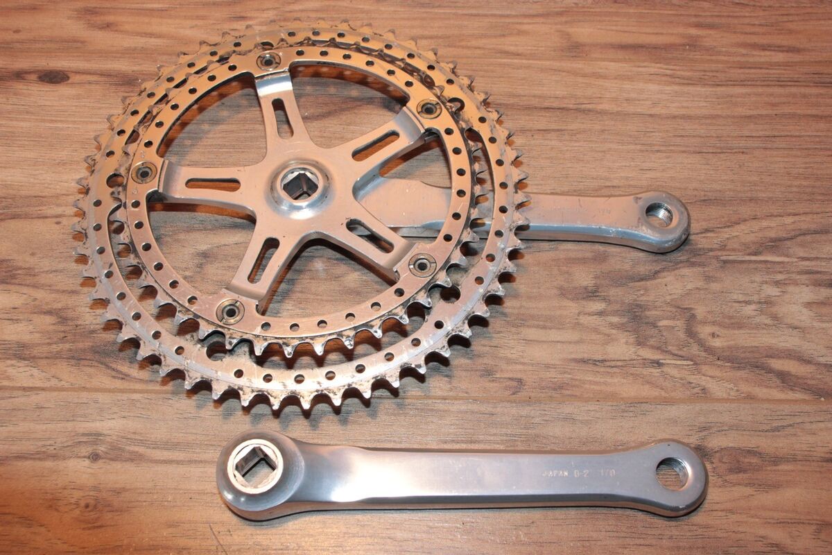 Vintage Sugino Super Mighty Crankset 170 52 / 42 Drillium Vintage Sugino Super Mighty Crankset 170 52 / 42 Drillium