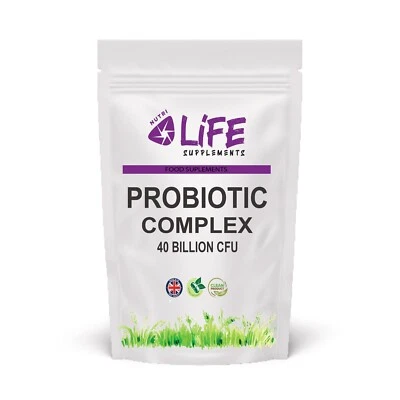NUTRI LIFE SUPPLEMENTS Probiotics Complex 40 Billion CFU 15 Active Bacteria Strain