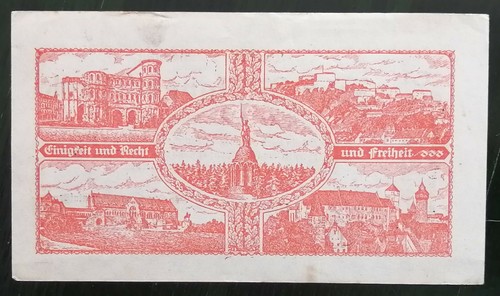 GERMANY Deutsche Reichsbahn railway note 10 Billionen 1923, 10 000 000 000 000 M - Picture 2 of 2