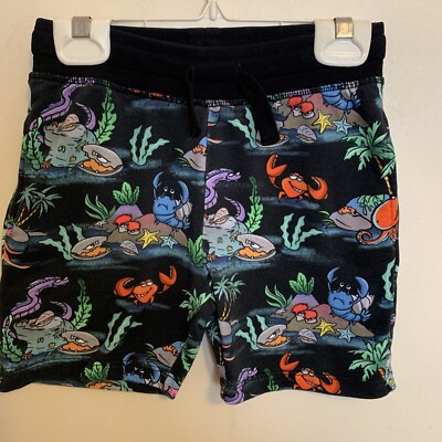 Stella McCartney Kids 5 Years Black Shorts Under The Sea Print For Boy