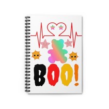 Spiral Notebook - Boo Halloween Ghost