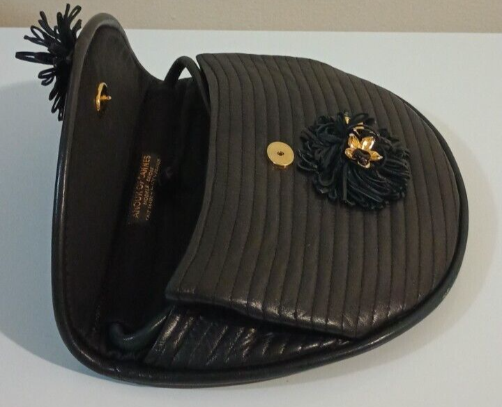 ANOUK of CANNES Modele Depose Black Leather Crossbody ANOUK of CANNES Modele Depose Black Leather Crossbody