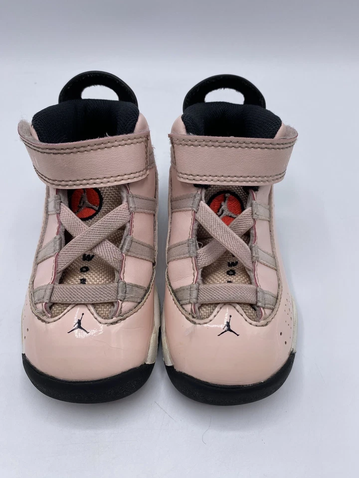 Zapato Jordan 6 Anillos Rosa y Blanco Niño Talla 6c Nike Air Foto 4 de 4