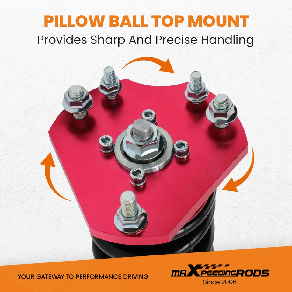 Coilovers for Honda Prelude 1992-2000 Adjustable Height Coil Spring Suspension - image 4 of 4