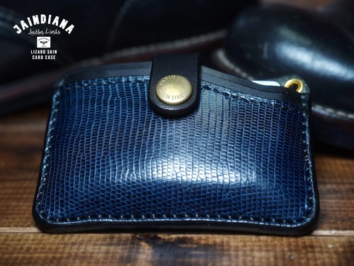 Lizard Skin Credit Card Case / Hand Sewing / From Japan - Picture 2 of 12