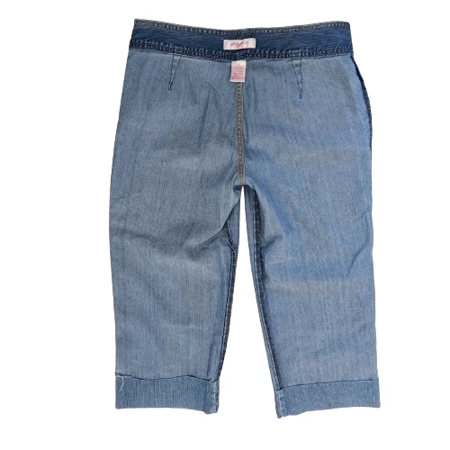 Jeans capri vintage Y2K Xhilaration elásticos cintura baja Foto 4 de 4