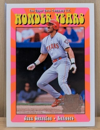 Juan Gonzalez [Double] #WY9 1999 Upper Deck Wonder Years card