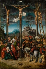 Lucas Cranach the Elder - The Crucifixion Giclee Fine Art Print on Canvas 48"