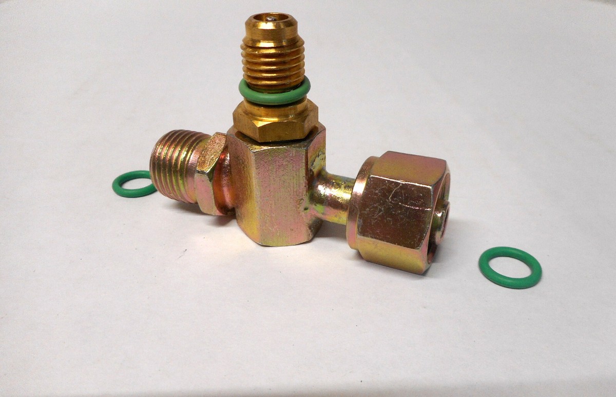 MALE O RING TO FEMALE O RING #6 STRAIGHT ADAPTER A/C FITTING