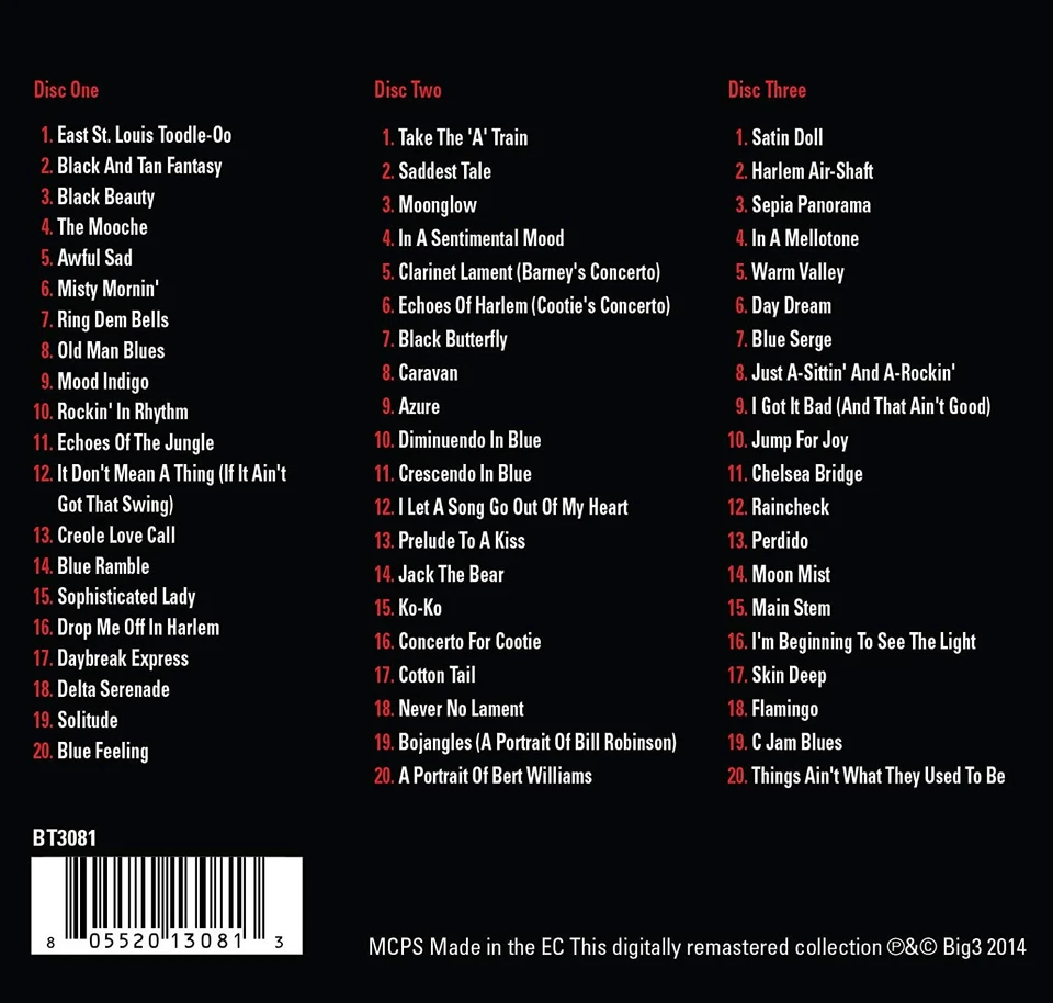 DUKE ELLINGTON * 60 Greatest Hits * NEW 3-CD Box Set * All Original Recordings - Image 2 of 2