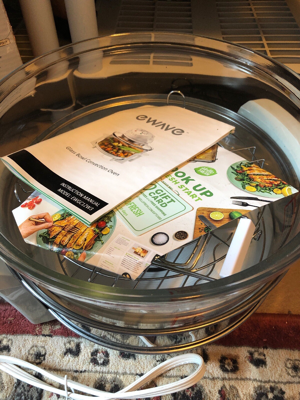 eWave EWGC12W3 1300Watt Glass Bowl Convection Oven Satisfaction