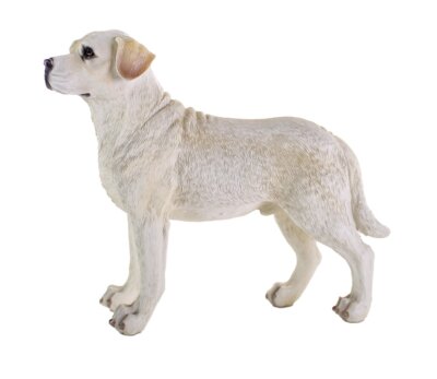 World of Wonders Yellow Labrador Statue Lab Dog Figurine Statue Lawn Garden 8'' L