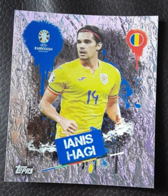 TOPPS UEFA EURO FUßBALL EM 2024 -Sticker ROM 3  Ianis Hagi  Artist /Romania