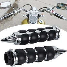 Custom Chrome Motorcycle Hand Grips Handlebar 1 inch For Harley XL883 1200 Spike