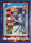2024 JJ McCarthy Panini Donruss Optic Preview Red Pandora Prizm RC Rookie #303