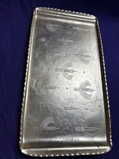 Vintage Arthur Armour Hammered Aluminum Tray - Wheat Pattern (1930’s)