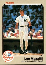 1983 Fleer Lee Mazzilli #387